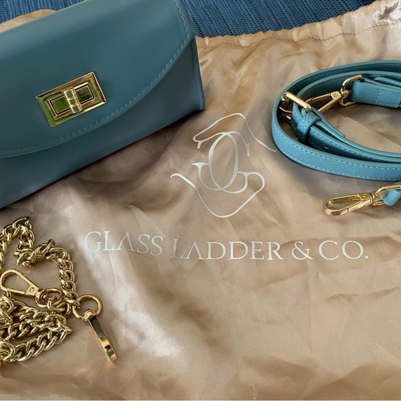 Glass Ladder & Co Handbags - Glass Ladder & Co. SoftDenim Jackie Crossbody Bag-chain strap & cross body strap